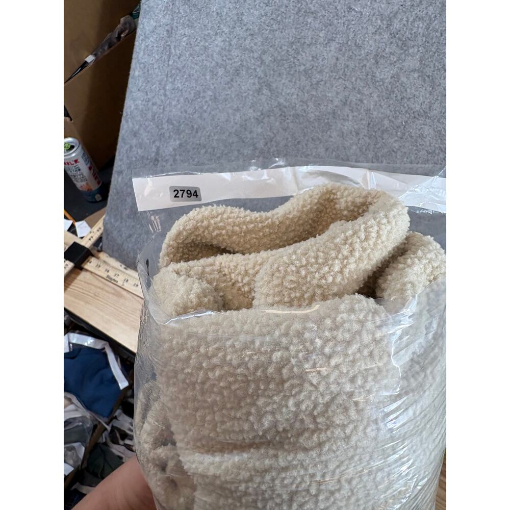We The Free Hoodie Womens Beige Sherpa Fleece Pullover Sweatshirt Teddy Cozy XS - Picture 5 of 5